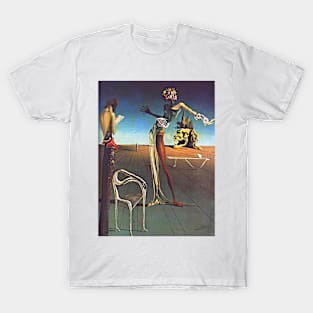 Salvador Dali Woman with a Head of Roses 1935 Art Print Surreal Poster Salvador Dali Gift Surrealism T-Shirt